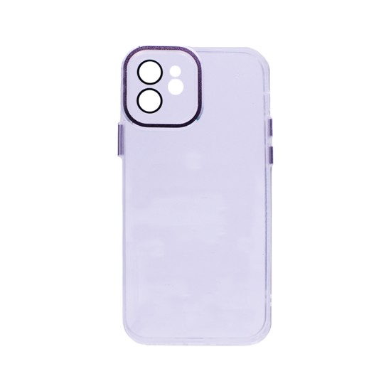 Novo estojo transparente Science com protetor de lente de câmera para iPhone 12